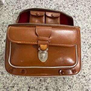 Classic Brown Vintage Leather Camera Case